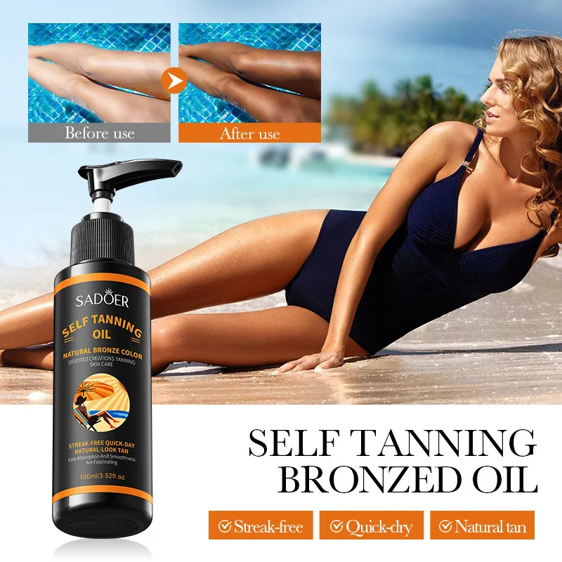 100ml Tanning Spray: Lightweight Texture, Moisturizing, Beautiful Black Tone, Creates a More Wild and Confident Look. Large Capacity, Beautiful Tan Finish, Streak-Free, Quick-Drying, No Tanning Effect.