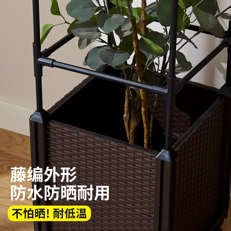 Climbing rattan box, thickening planting box, family roof, balcony, outdoor planting box, combined vegetable pot