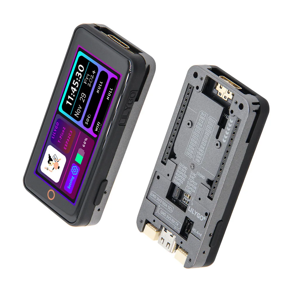 LILYGO T Pico2350 ESP32 C6 RP2350 dual chip 2.33 inch LCD HDMI
