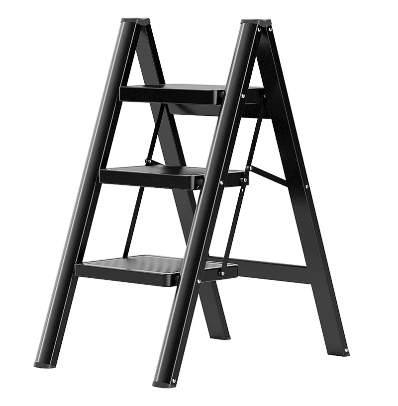 Kentai ladder household folding telescopic multifunctional herringbone ladder indoor ladder portable thickened three-step ladder