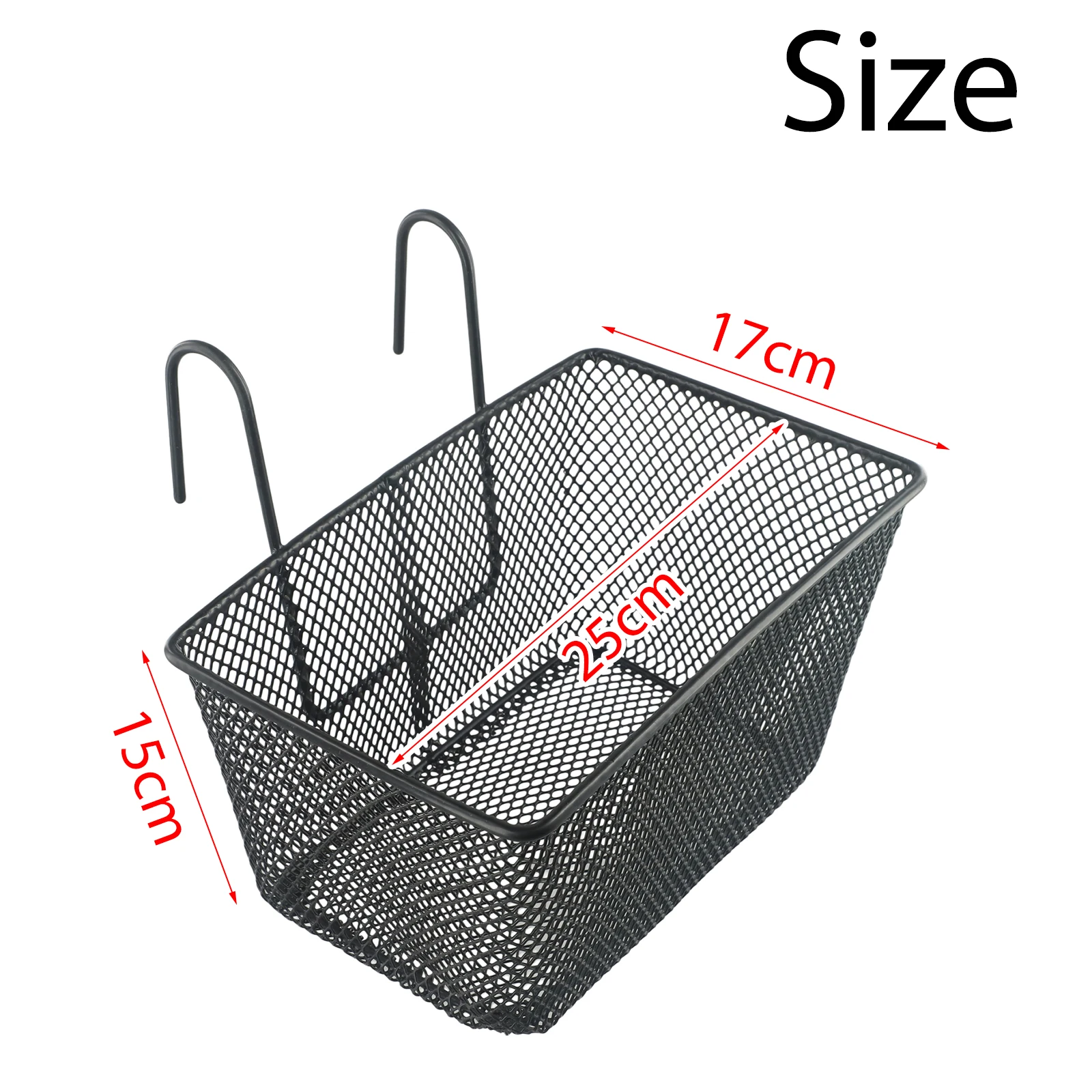 

Handlebar Storage Basket for Scooter and Ebike with Metal Mesh Design Suitable for Kids' Bikes with Hook Installation