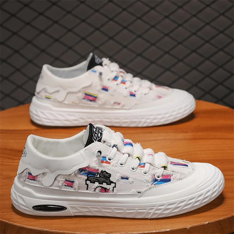 

Casual Mens Cloth Shoes Spring Summer Student Style Canvas New Versatile Lazy Canvas Shoes Breathable Soft Vulcanized