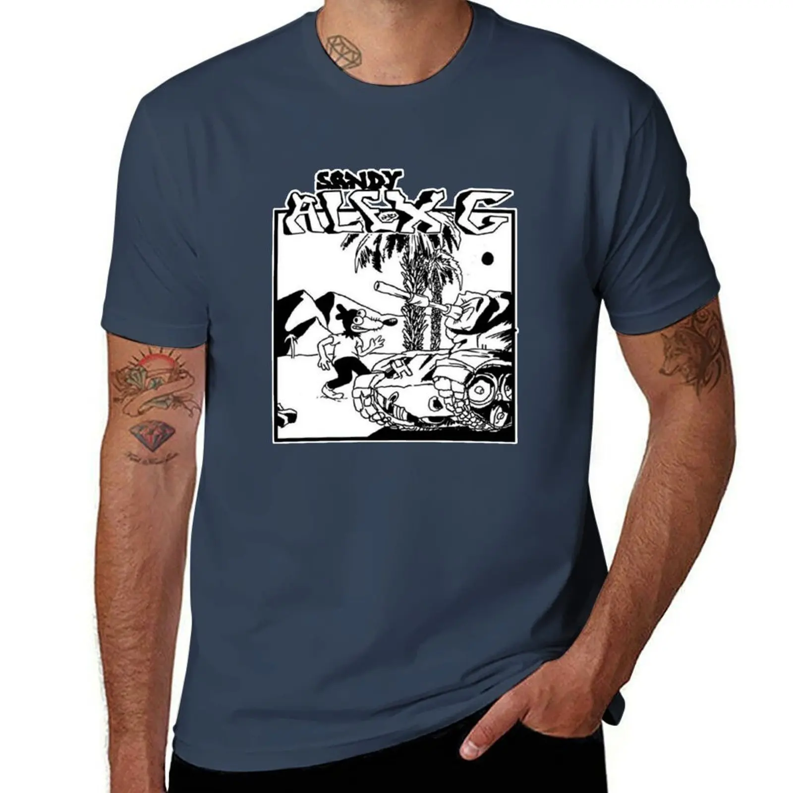 (Sandy) Alex G Survivor Logo T-Shirt Big Size Simple T-Shirt