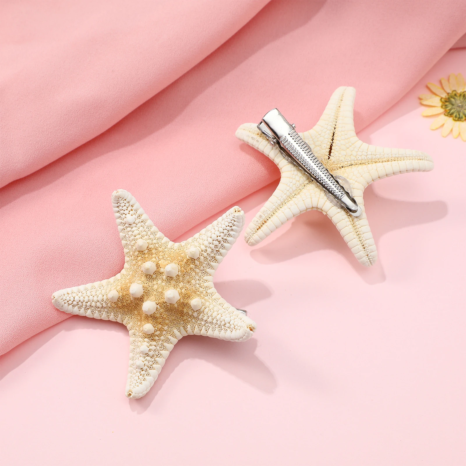 

2 Pcs Hairpin Sea Tie Beach Accessories for Women Clips Small Nautical Pins Girls