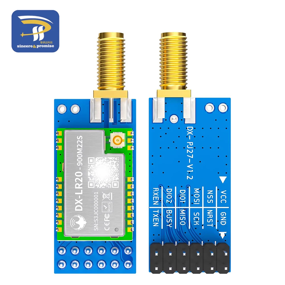 SX1262 LoRa Module Developer SET DX-LR30 430~470MHz 868~915Mhz 22dBm 8km Range 5V UART GPIO ISM Band LoRa RF Module