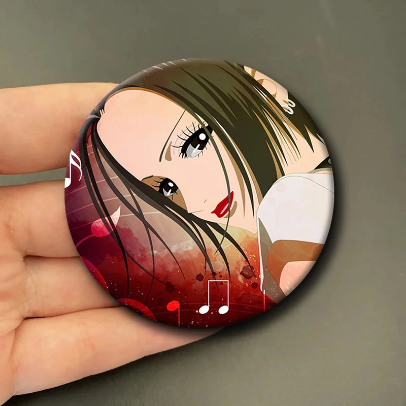 58mm Japanese Anime Nana Osaki  Portable Mirror Cute Anime Character Cartoon Mini Makeup Mirror Accessories Decor Fans Collect