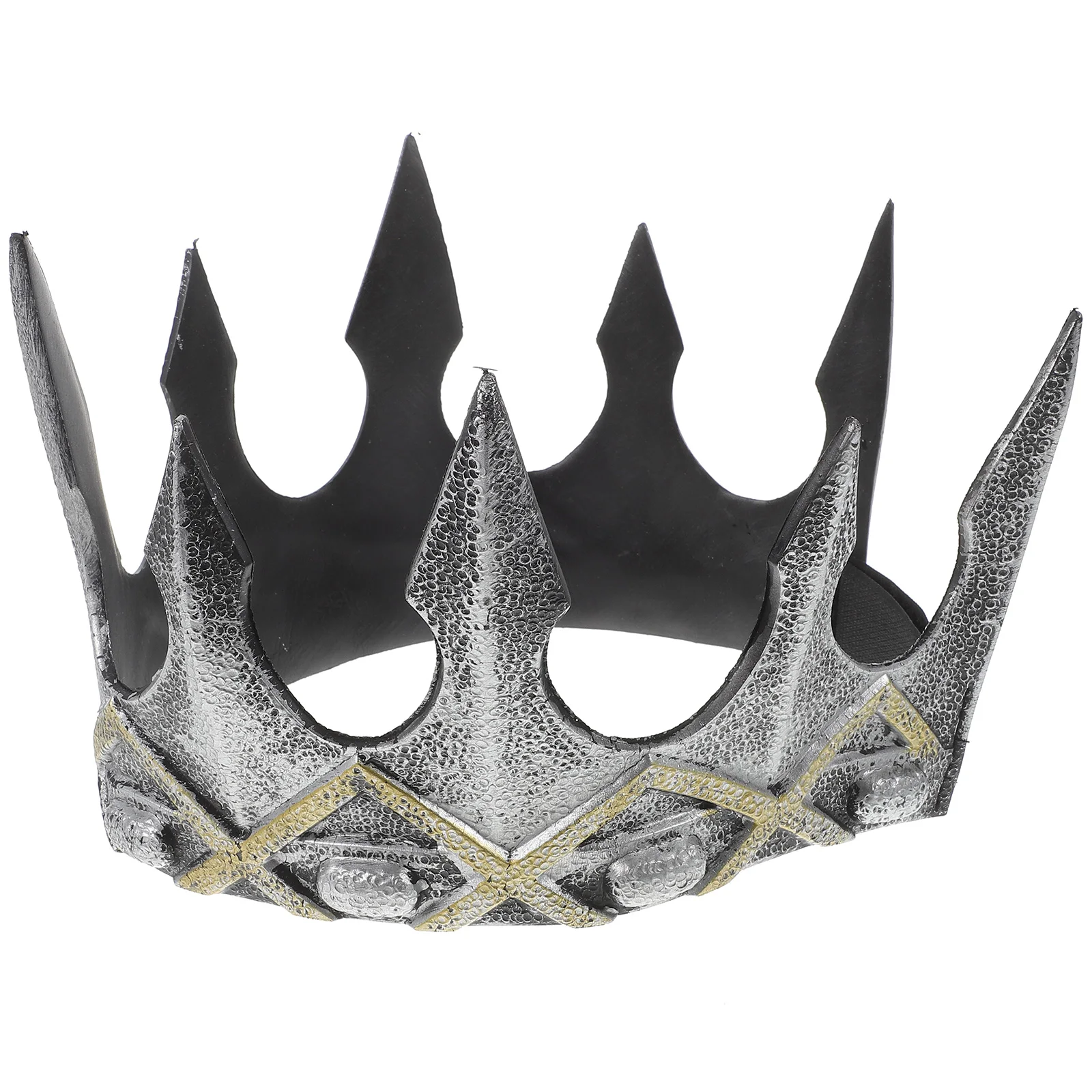 

Retro Crown Props 68 Crowns Ancient Silver Party Stage Performance Costume Accessory King Headdress Hair nament Unique Decor