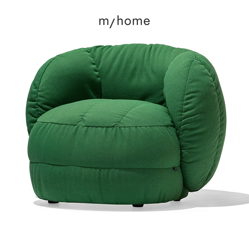 YY  Minimalist Green Couch Cotton Linen Fabric Soft Bag Living Room Leisure Chair