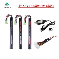 3S Water Gun RC Lipo battery upgraded 11.1V 3000mAh 18650 AKKU Mini Airsoft Gun Battery RC model toy parts high capacity battery