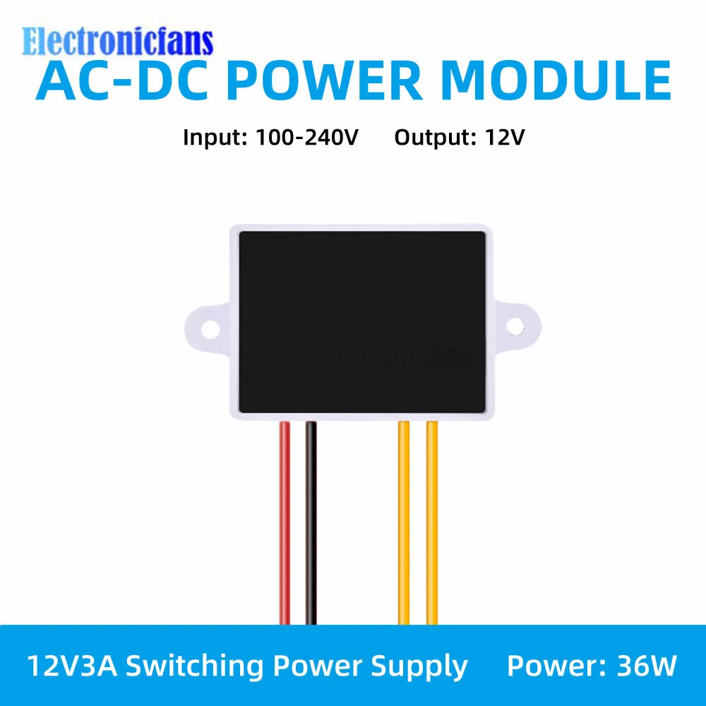 AC-DC Power Module Input 100-240V Output 220V to 12V 24V 3A 36W