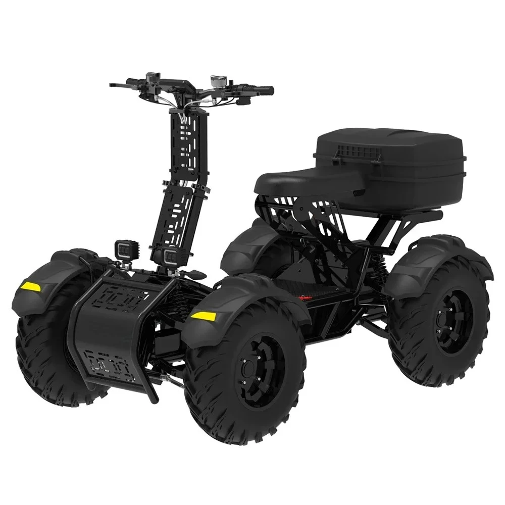 Travel 2025 E-scooter Racing 4 Wheel Drive Atv 4x4 All-terrain-vehicle 10000 Watt Adult 21Inch Electric Scooter Atv With Storage