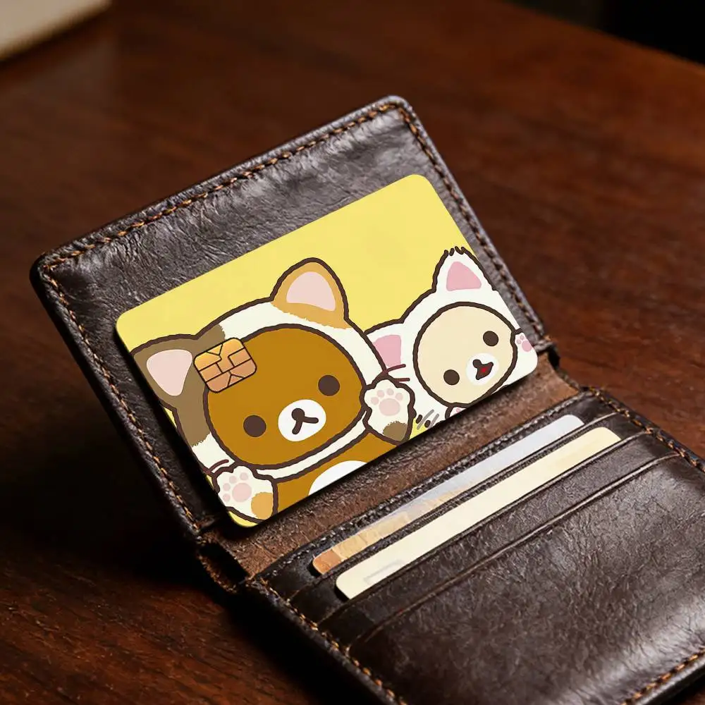 Niedlicher Cartoon R-Rilakkuma Bestseller Deko Exquisiter Kartenaufkleber für Debit- und Kreditkarten Skin-Cover Geschenk für Studenten – Detail 22