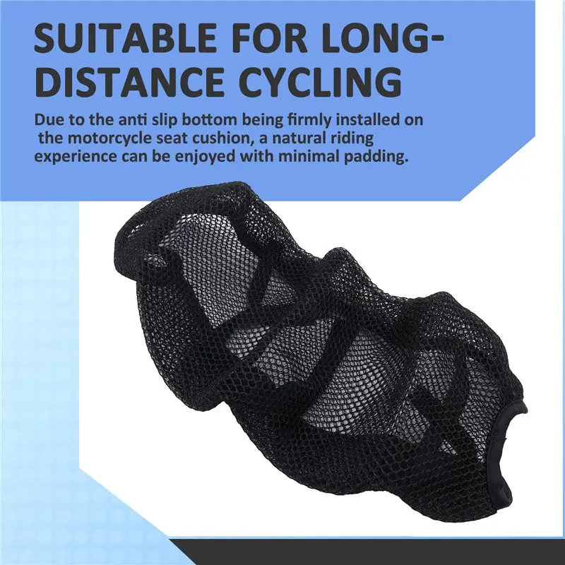 Motorcycle Mesh Seat Cover Cushion Guard Pad Insulation Breathable Sun-Proof Net For Honda CB190 CB190X