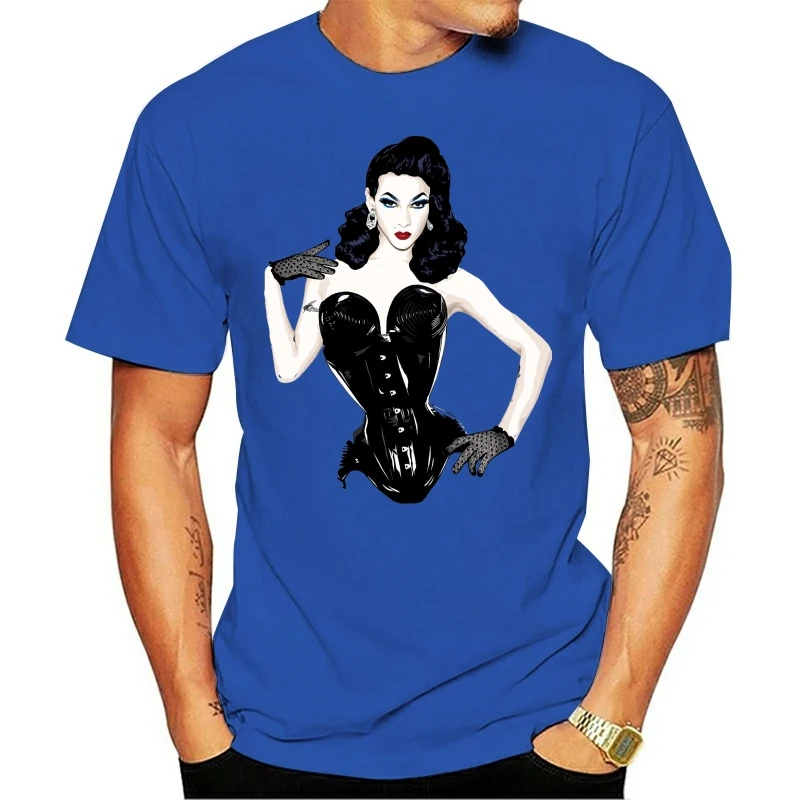 2020 new fashion Violet Chachki design men T shirt creative simple casual male short sleeve