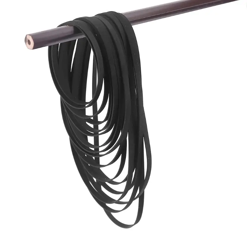 Cinghia Di Ricambio In Gomma Larga 4 Mm Per Giradischi, Registratori, Lettori CD E VCR – Morbida, Precisa E Facile Da Montare