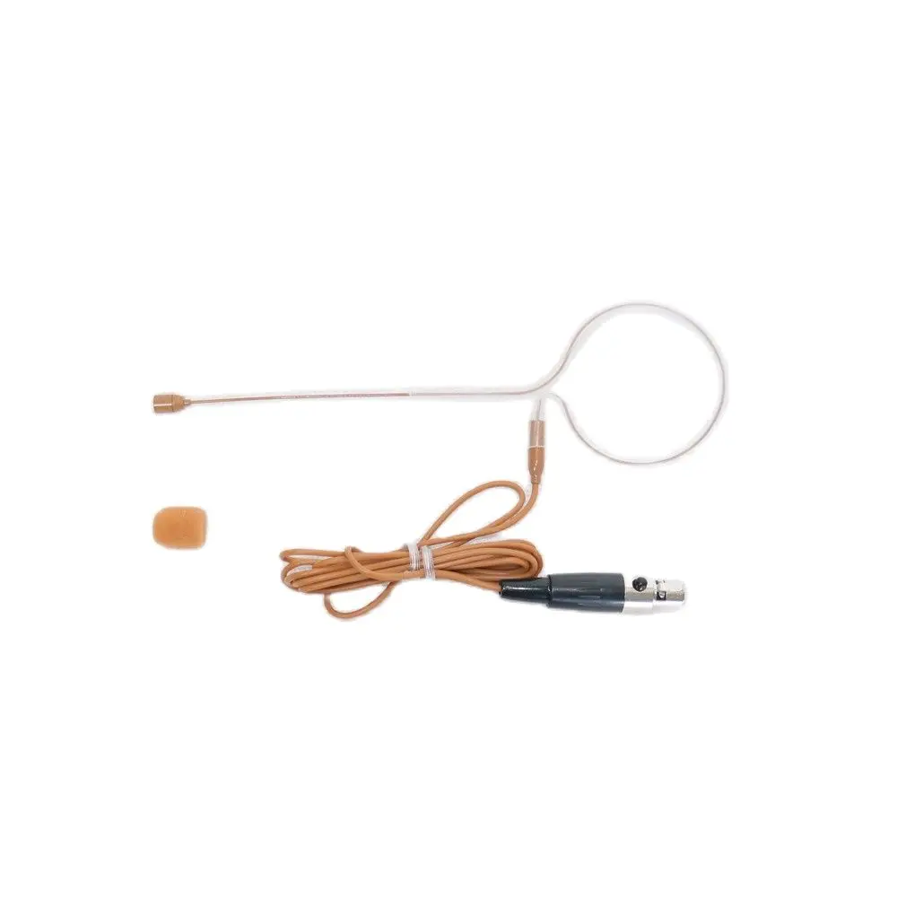 Fuscous Tan Earset Headworn Microphone For Shure SLXD ULXD PGXD BLXD Headset Face Wireless Bodypack Transmitter MX153K