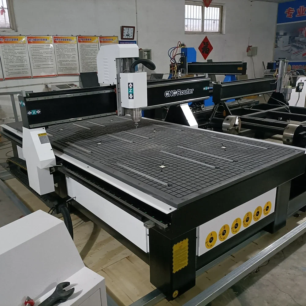 Robotec Brand 4x8 CNC Router 1325 3D 4 axis CNC Router Table DSP Mach3 System Economic CNC Wood Router Carving Machine