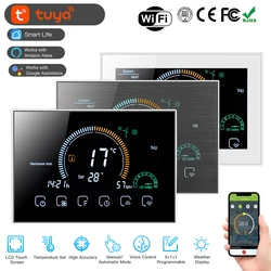 95~250V Smart Thermostat, Programmable Via WiFi, Up To 3500W for Hydro Floor Heating Gas Boiler Works with Alexa Google Home