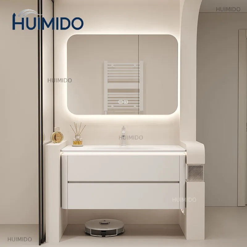 800mm Bathroom Vanity with Sink and Toilet Combo 34in Imported Integrated Basin Modern Bathroom Furniture for Home Improvement