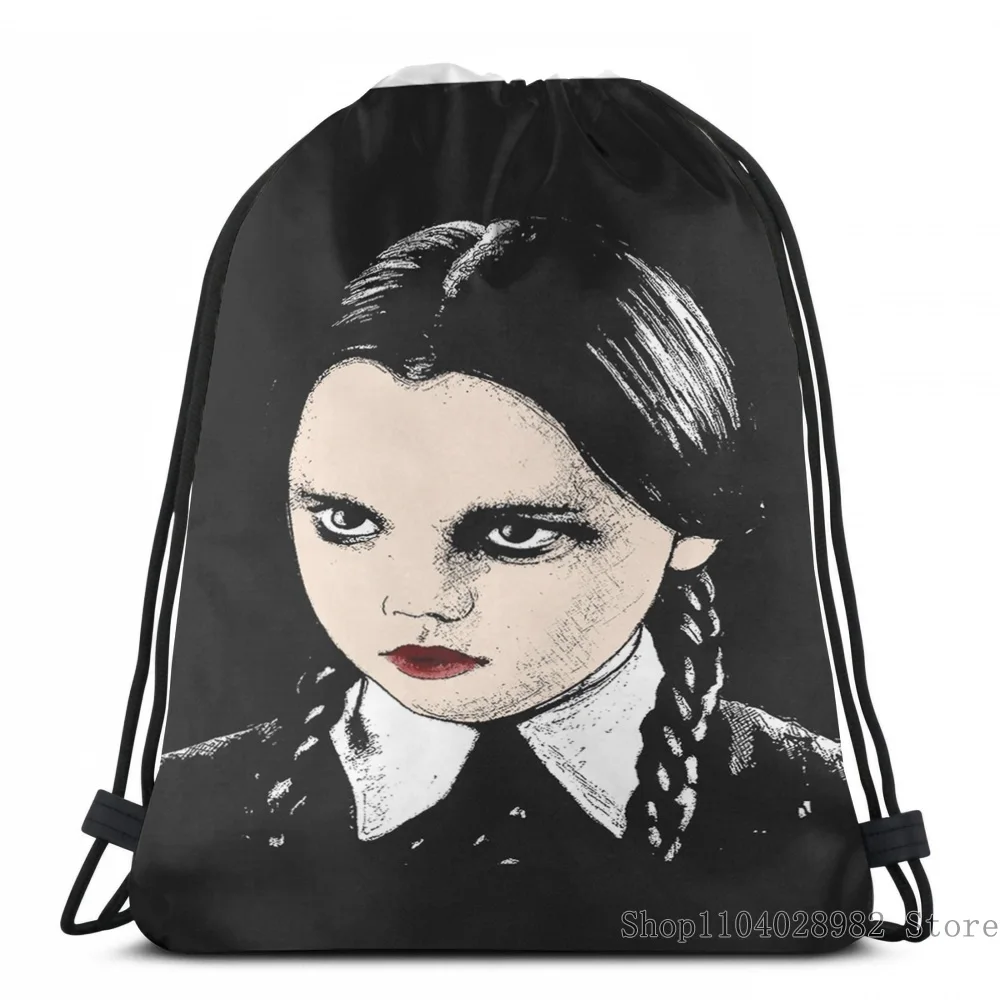 Funny Graphic Print Wednesday Addams USB Charge Backpack men School bags Women Tote Bags Travel laptop bag