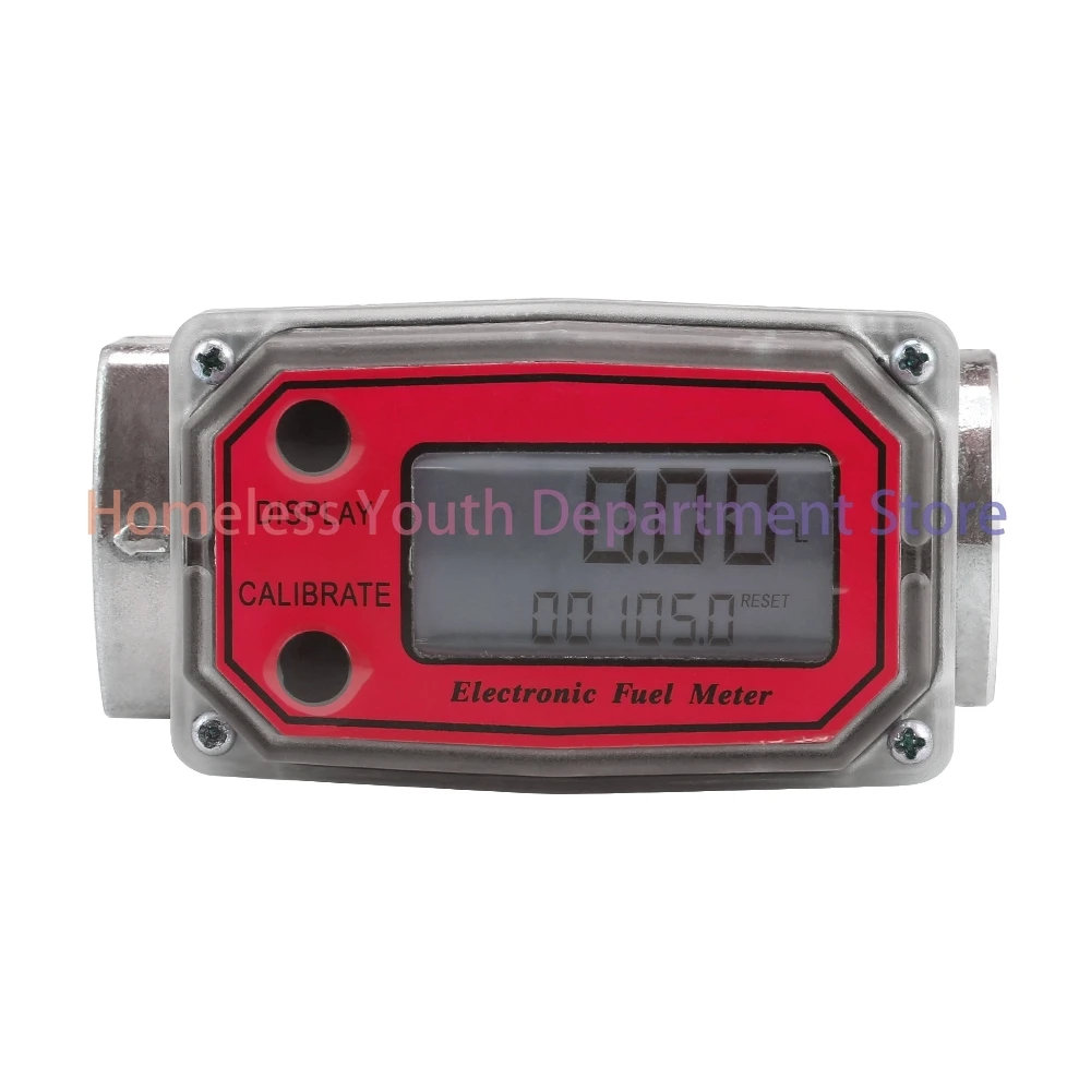 5-120L/Min Multi-unit LED Digital Aluminum Alloy Turbine Flowmeter For Liquid Diesel Fuel Water Flow Meter