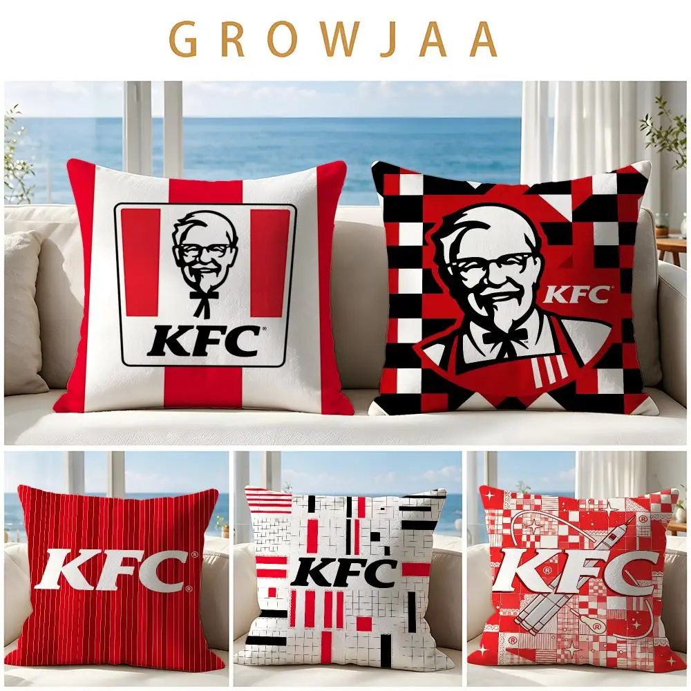 brand KFC Cushion Cover Throw Pillow Short Plush Fresh Natural Cushion for Living Room Sofa Ornament Present Gift