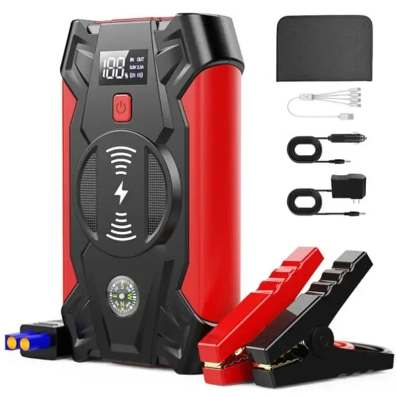 

Car Jump Starter 1200A LED Display Power Bank Battery Booster 12V Car Battery Charger Starting for Car 3-5L Vehicle
