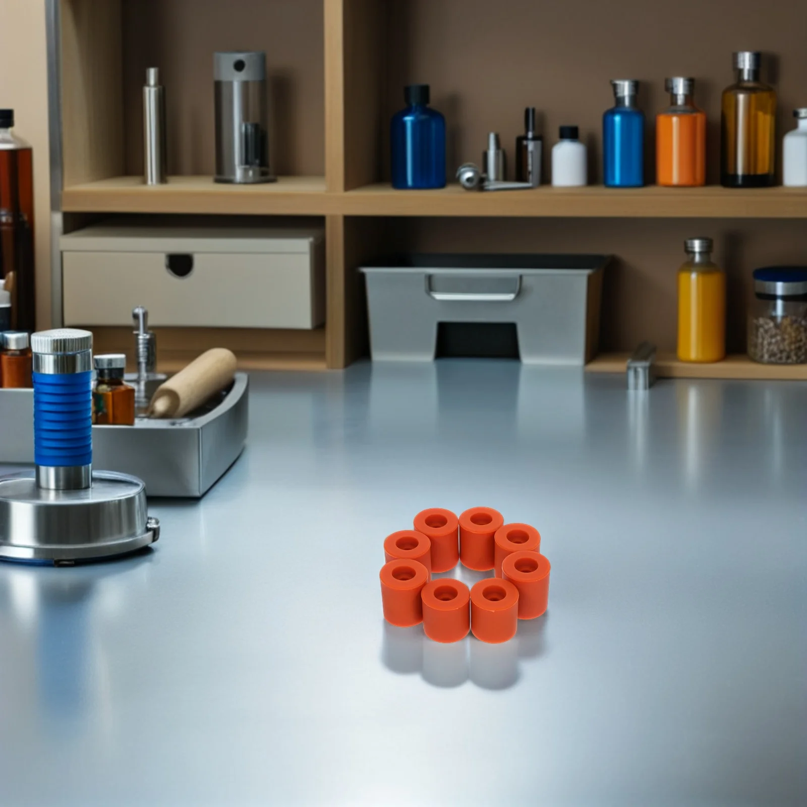 

8pcs Silicone Bed Mounts 3D Printer Heat-Resistant Leveling Column Stable Vibration Buffer Easy Installation Universal