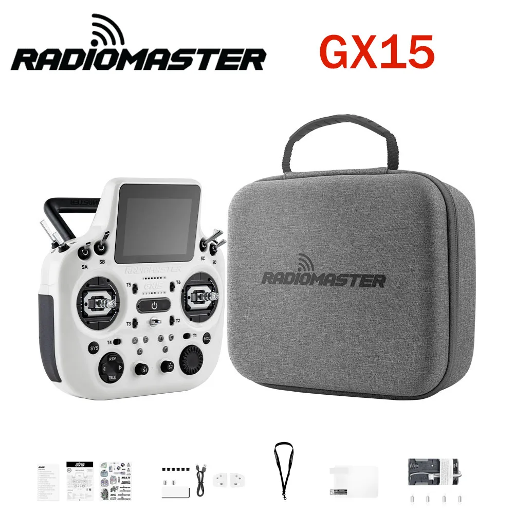 Radiomaster GX15 Remote Control With 3.5-inch Screen Gemini 2.4GHz Portable EXpressLRS Radio Control System