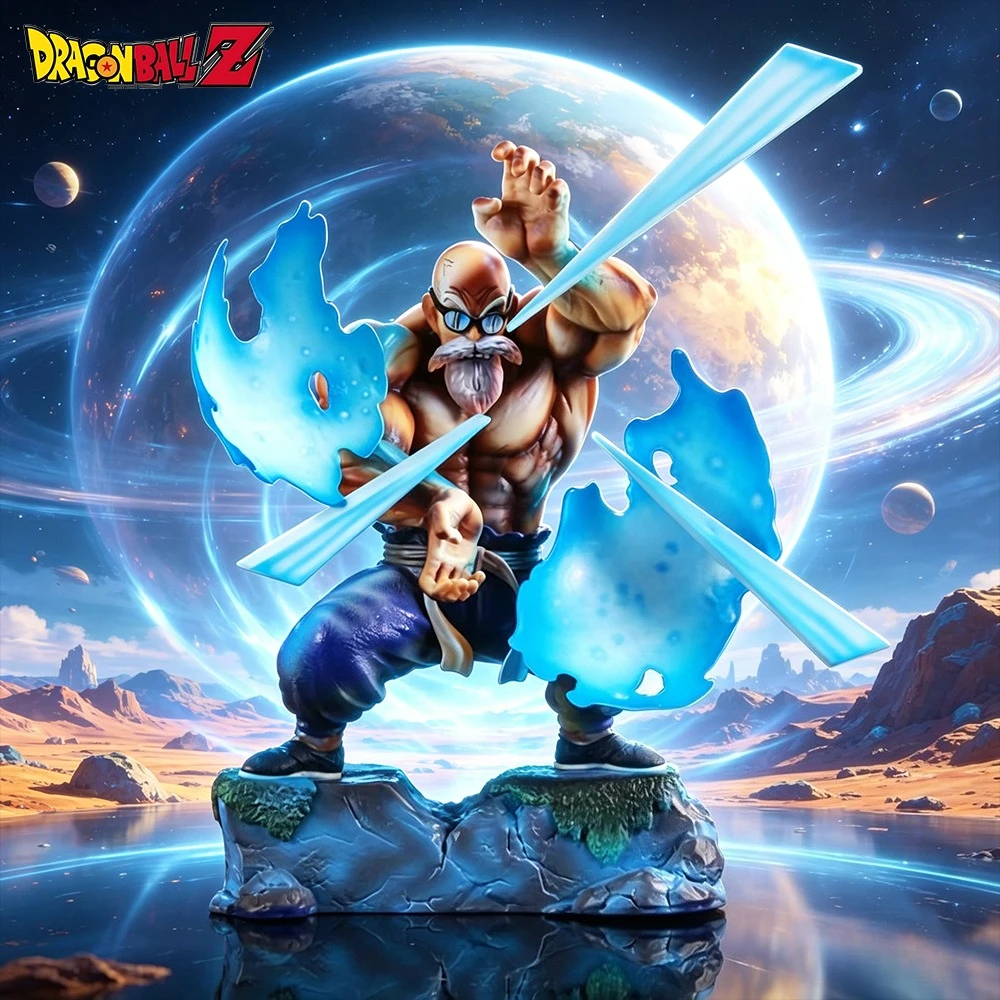10,24 Zoll/26cm Anime Dragon Ball Figur Meister Roshi Actionfiguren PVC Kame Sennin Statue Sammlermodell Spielzeug Geschenke