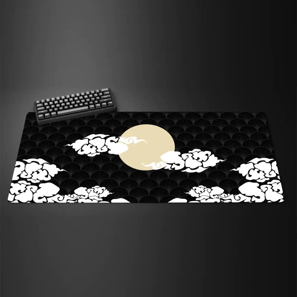 

Japanese Floating Clouds Mouse Pad Large Rubber Non-slip PC Desk Accessories Mousepad for Office & Gamer Keyboard Mats Decor Mat