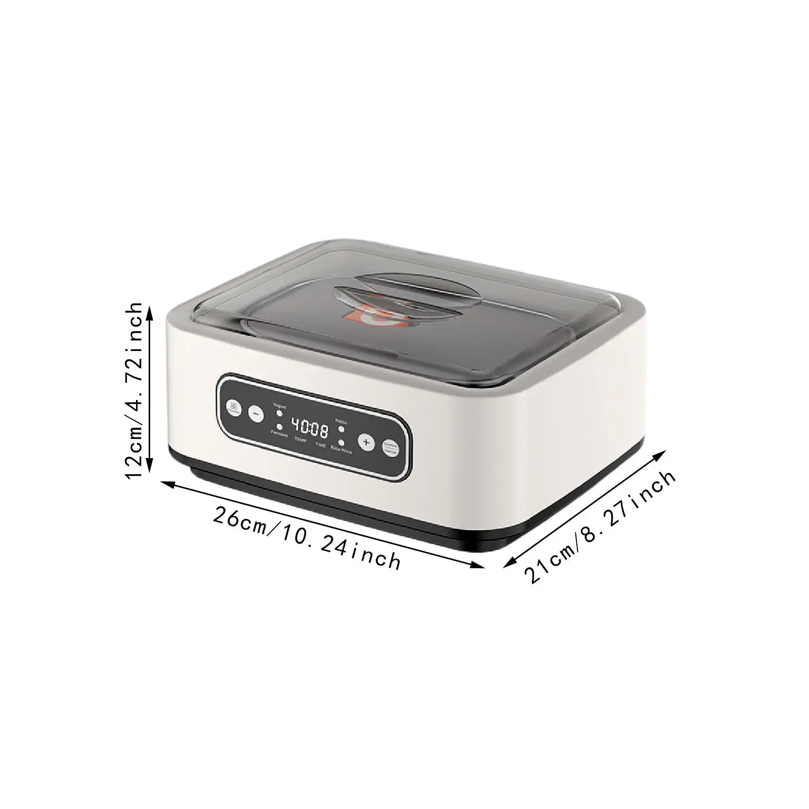 صانع الزبادي التلقائي متعدد الوظائف المنزلية منخفضة الضوضاء DIY قابل للتعديل درجة الحرارة الفولاذ المقاوم للصدأ وعاء داخلي صانع ناتو