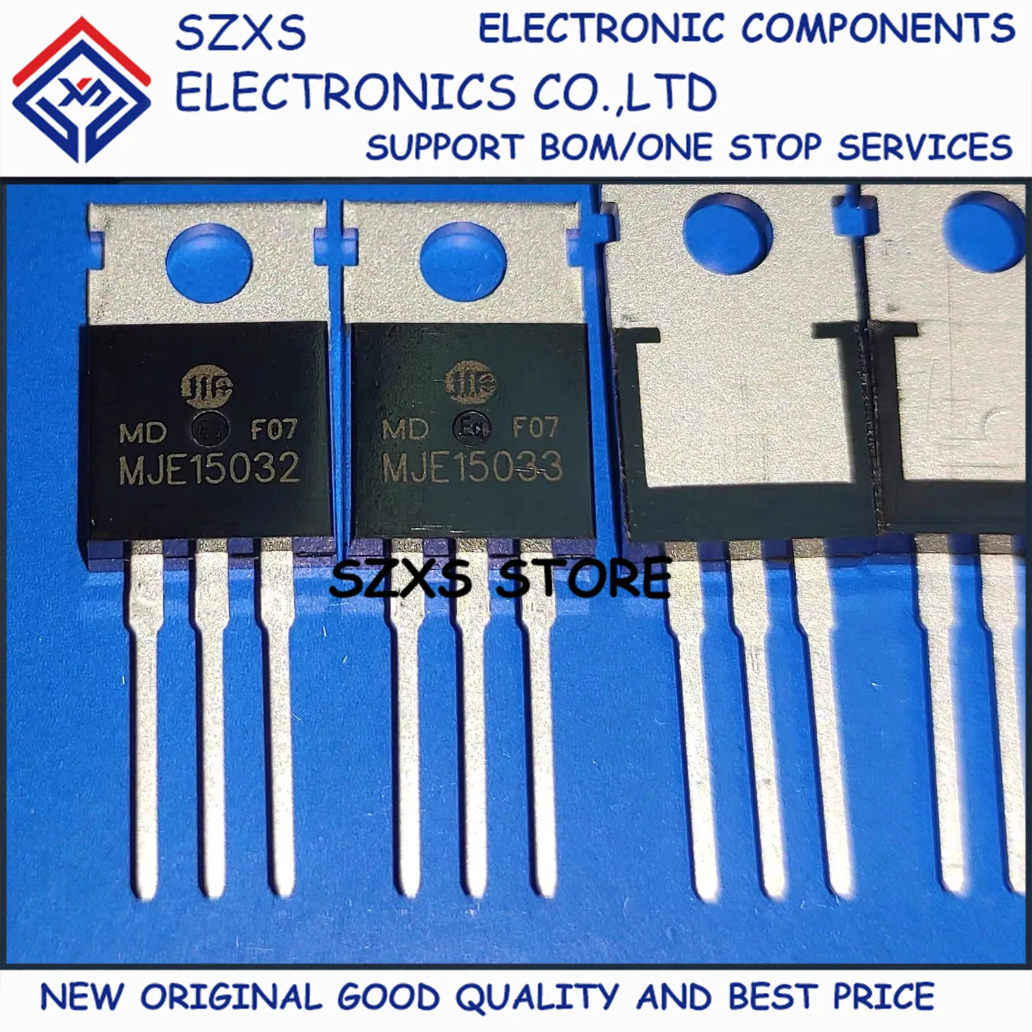 

New Original 10Pairs MJE15032 MJE15032G + MJE15033 MJE15033G TO-220 Powerful Audio Amplifier Transistor In Stock Good Quality