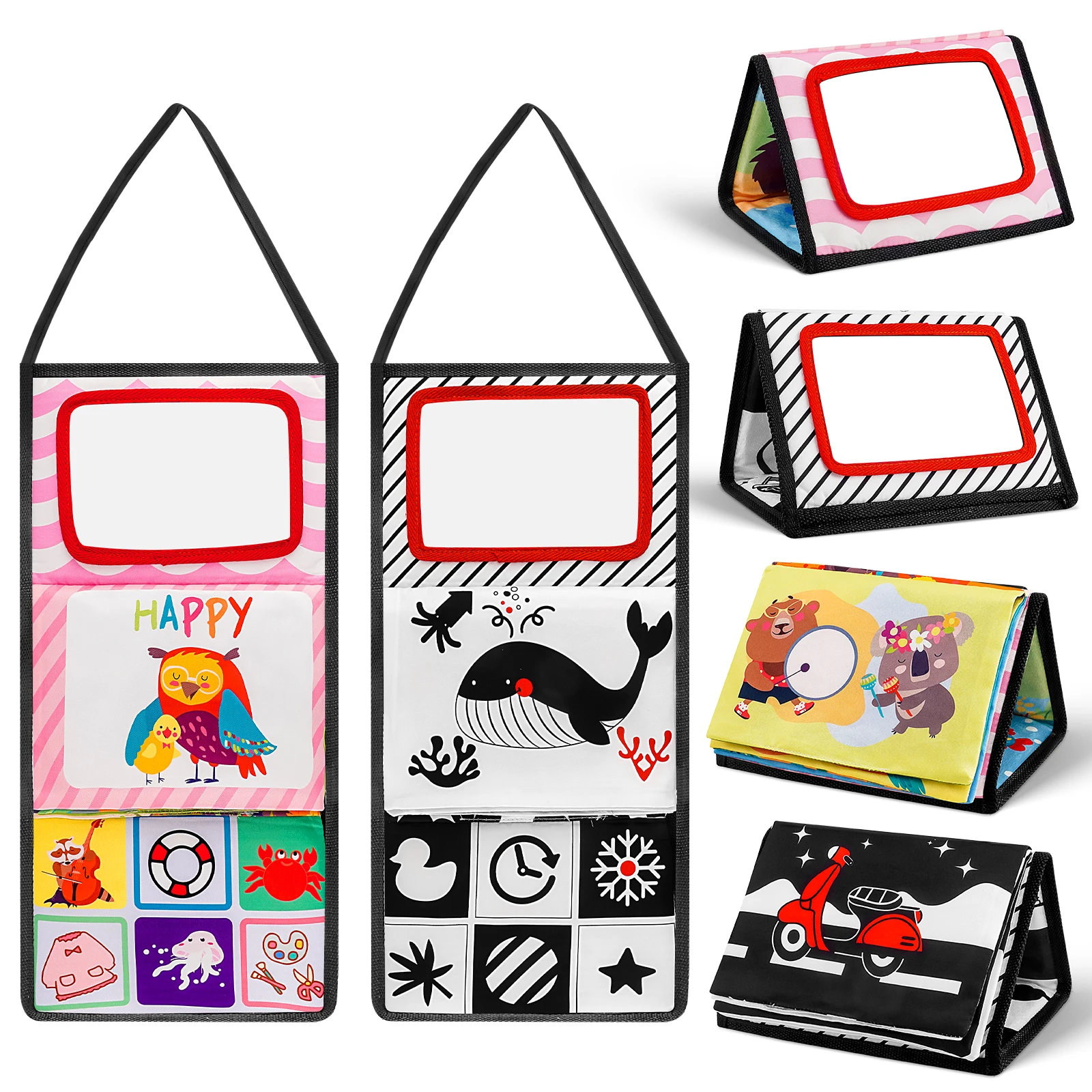 Mirror Toy For Infant Tummy Time High-Contrast Activity Toy for Crawling Development Suitable for Infant Montessori Play