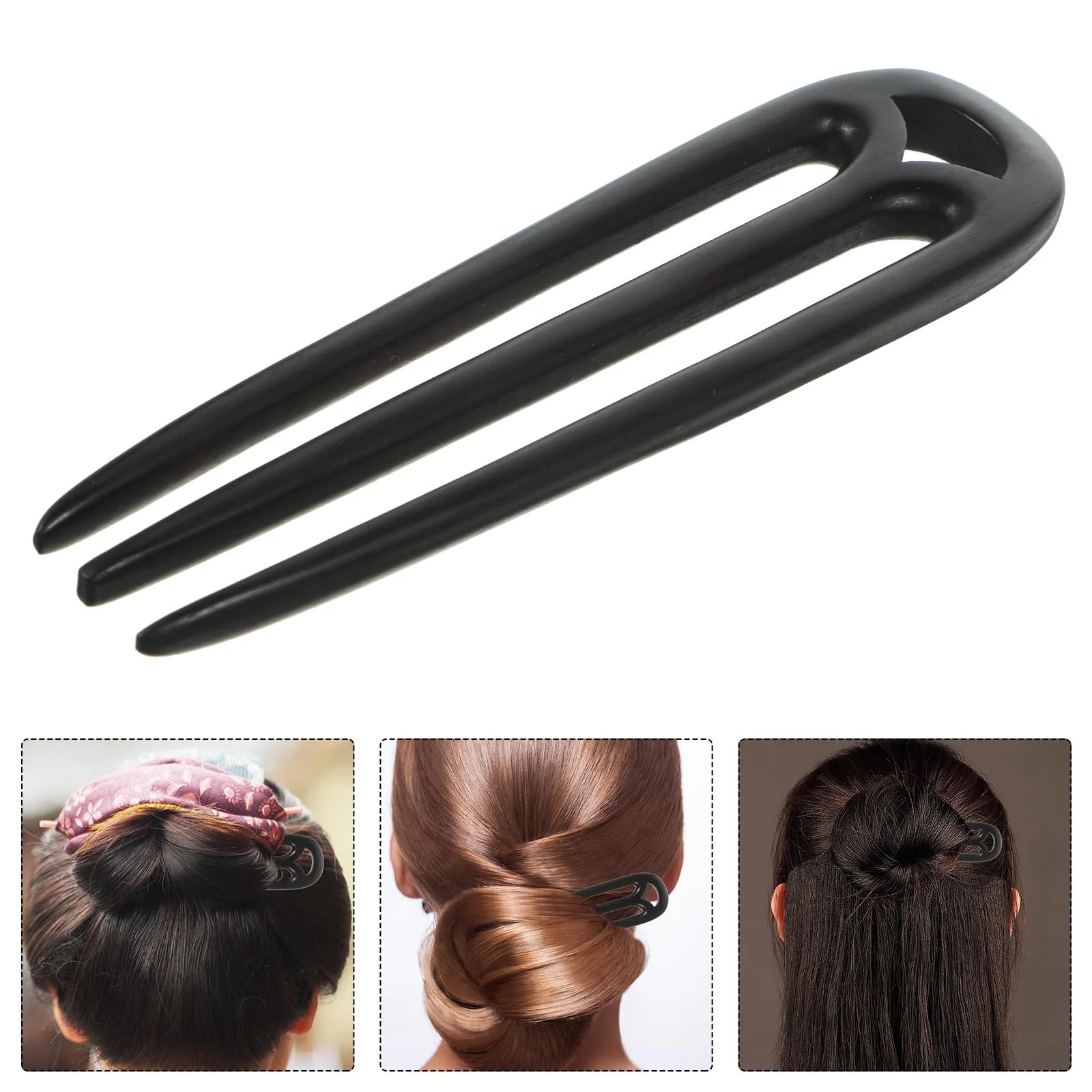 

Hair Chopsticks Hairpin Claw Clips Accessories Girl Black Chinese Wood Bridesmaid