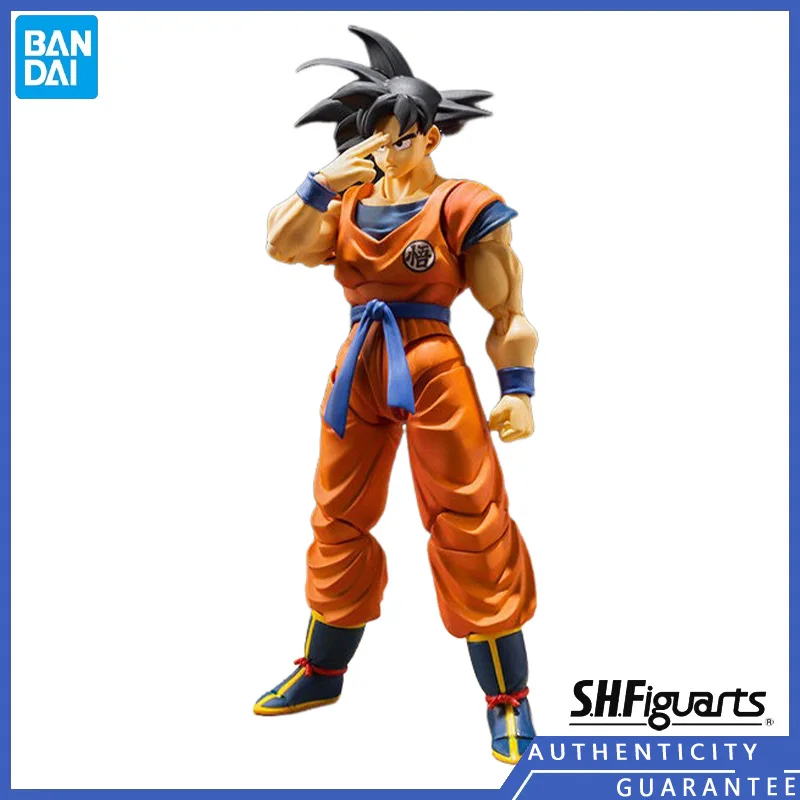 [In stock] Bandai S.H.Figuarts Dragon Ball A Saiyan Baised On Earth Black Hair Son Goku Anime Peripherals Model Action Figures