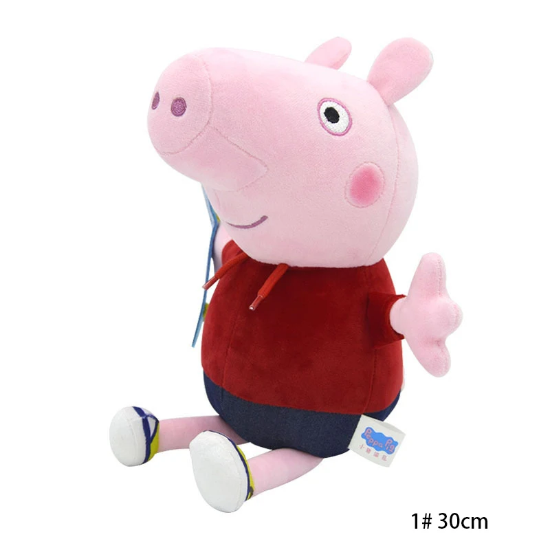 30 CM Peppa Pig Plüsch Puppe Schwein Vater Mutter Modell kinder Spielzeug Cartoon Nette Anime Figur George Kinder Weihnachten geschenke – Detail 23