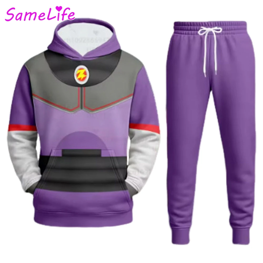Cartoon Zurg Woody Cosplay Fantasy Hoodie Pants Plush Story Men Costume Disguise Halloween Adult Male Roleplay Party Outfits - view 4