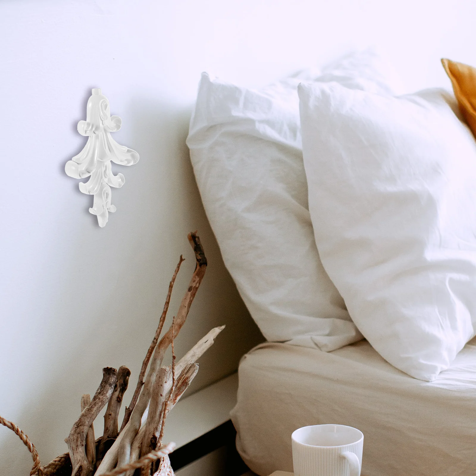 

Carved Flower Resin Onlay Wall Decor French Style Applique Living Room Background Wall Decoration DIY Ornament