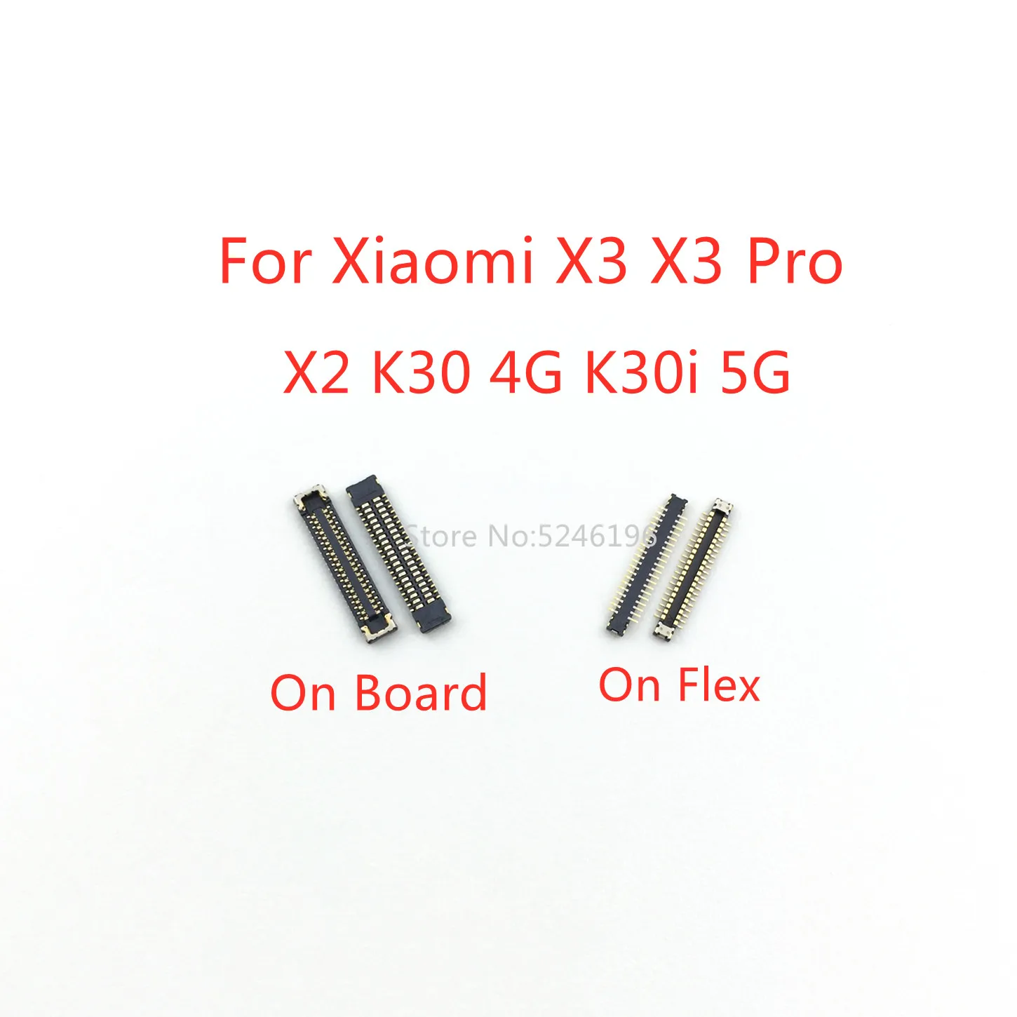 5-10szt Ładowarka USB Port ładowania Złącze FPC 40Pin Dla Xiaomi Mi Pocophone Poco X3 NFC X3 Pro X2 K30 4G 5G K30i Wtyczka na płycie