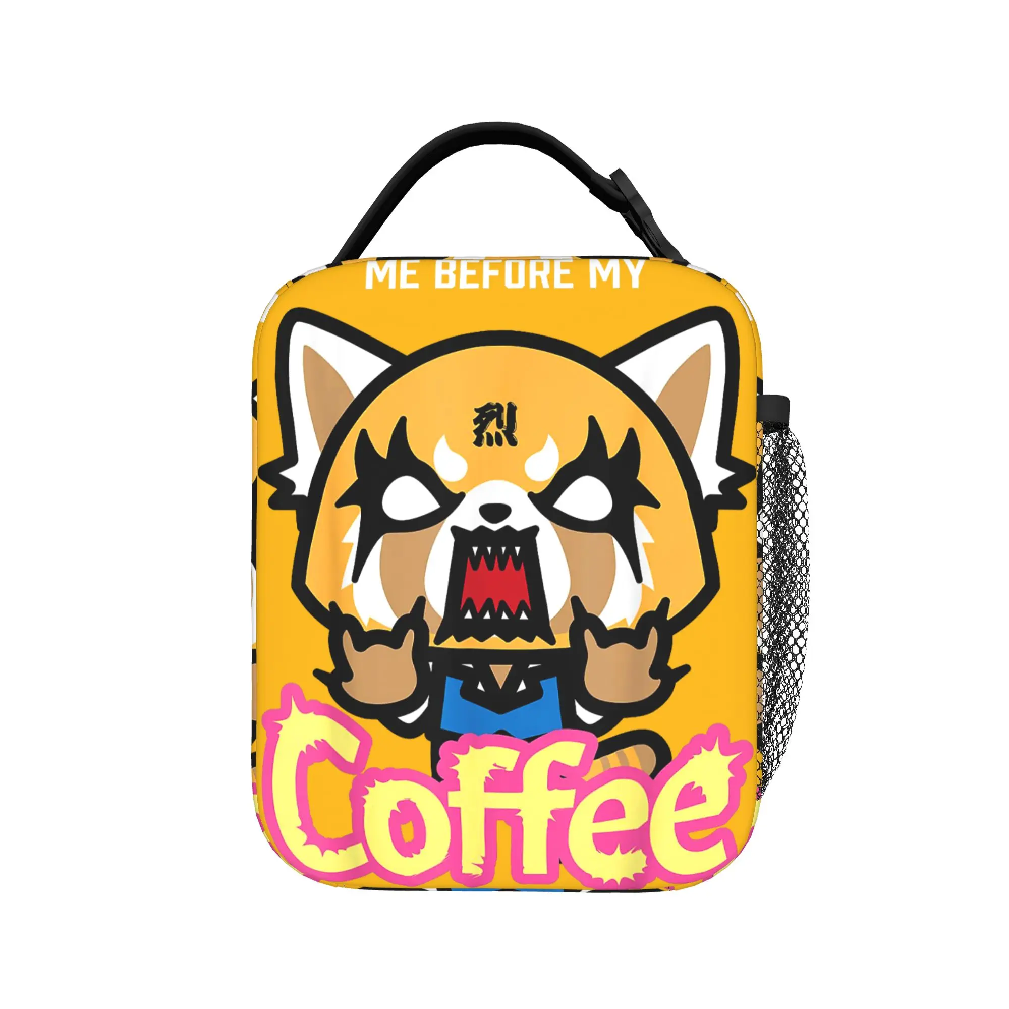Aggretsuko I Need My Coffee Rage Insulated Lunch Bag Leakproof  Cooler Bag Tote Lunch Box Beach  Picnic Food Storage Bags