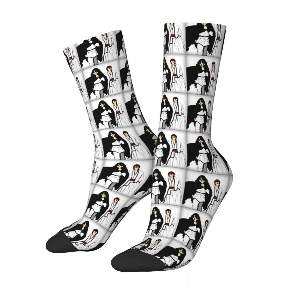 Two People Bleach TV Series Manga Socks Male Mens Women Autumn Stockings Printed