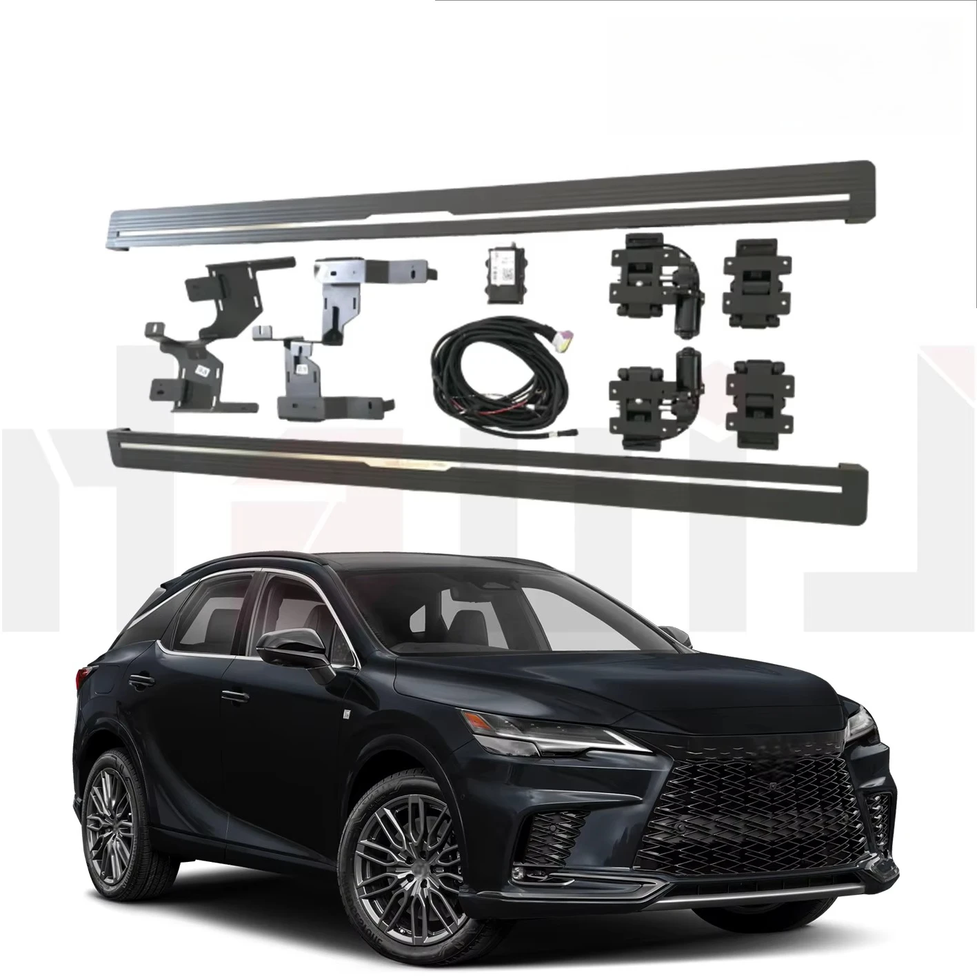 Silent Motor Aluminum Automatic Retractable Electric Side Step Anti-Pinch 300KG Load Bearing SUV Running Board