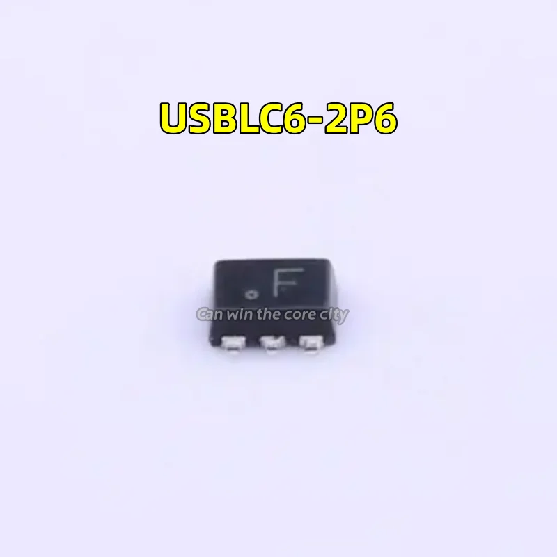 

10 pieces New original USBLC6-2P6 screen printing: F patch SOT666 package ESD protector chip IC