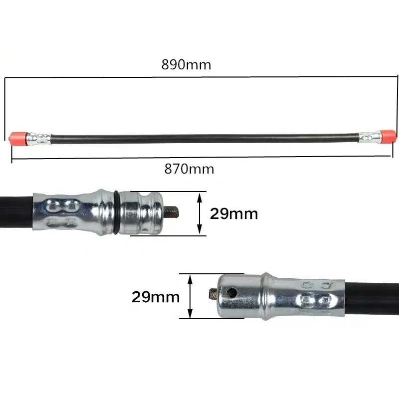 1pc Mower soft shaft assembly,brush cutter/grass cutter hedge trimming soft shaft core,backpack-type soft shaft hose fittings.