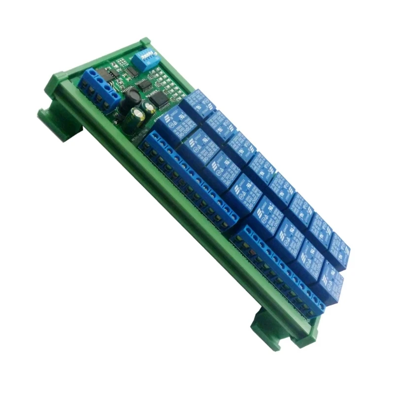 DC12V DIN35 C45 Rail Box Modbus RTU UART Switch Board for PTZ Camera and Motor Control Home Automation Drop Shipping