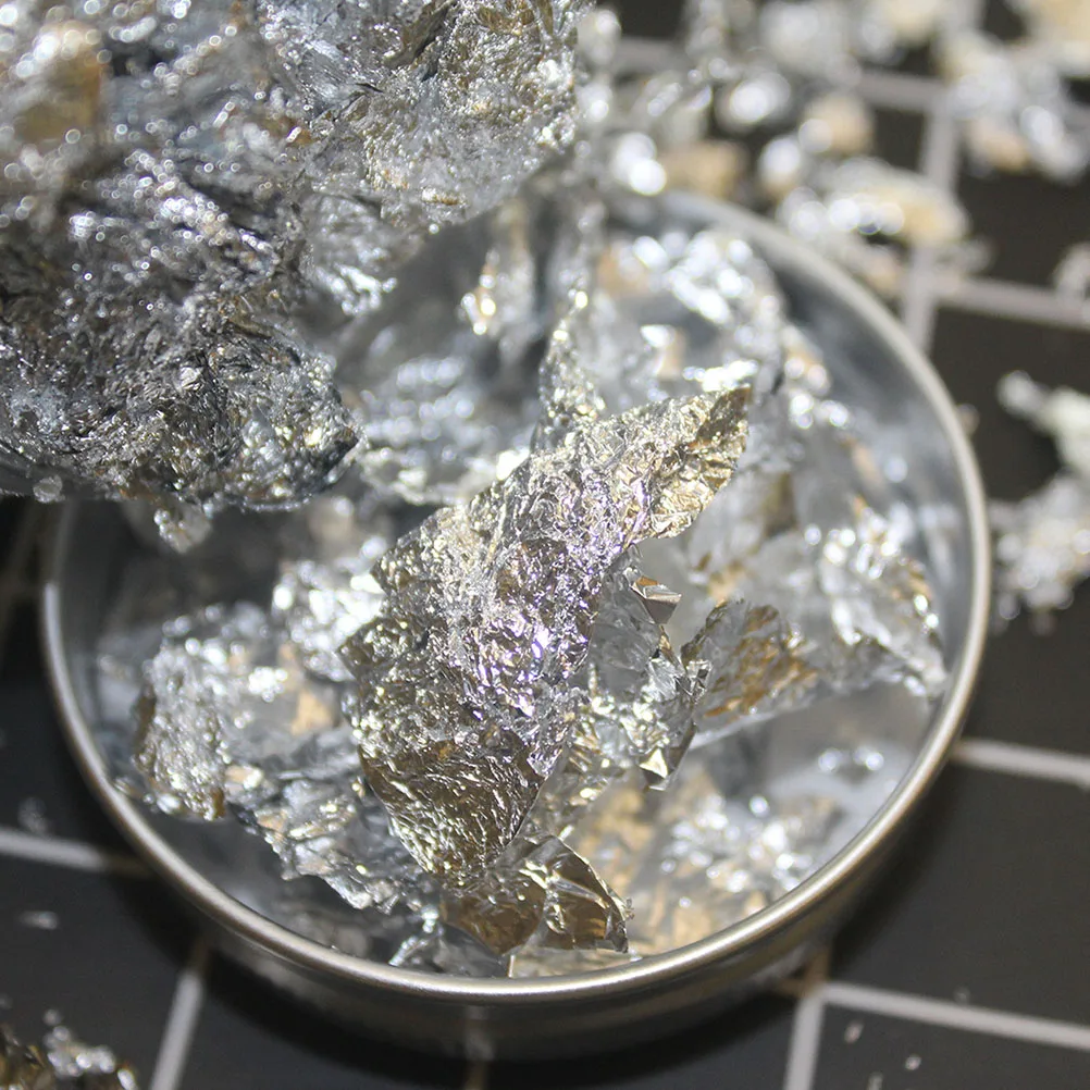 

DIY поделки для выпечки ногтей 10 г Золотая, серебряная фольга, бумага, креативный декор для дизайна ногтей для праздничных вечеринок, фольга, бумага