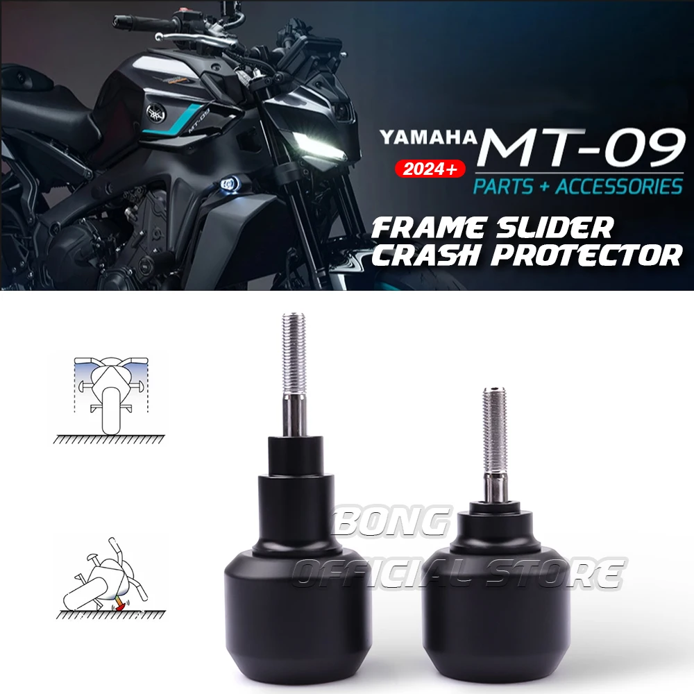 MT09 2024 Frame Slider Crash Protector For YAMAHA MT-09/SP TRACER 900 9/GT 9GT Motorcycle Falling Protection Crash Pad