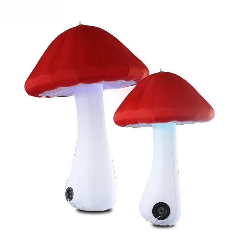 Shopping mall real estate holiday decoration air mold, simulated light mushroom