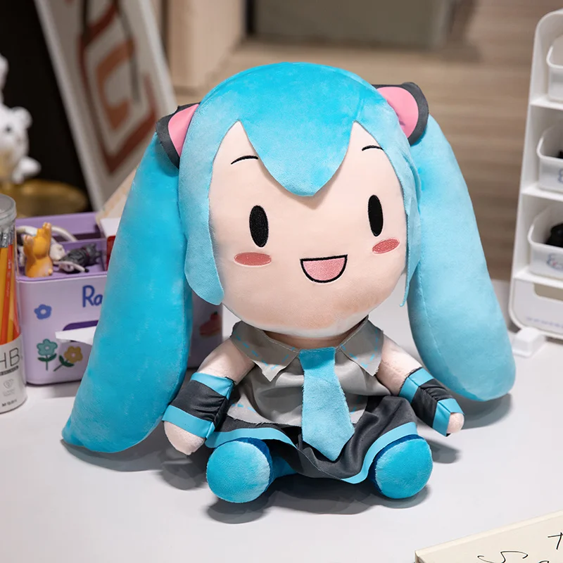 25/40/60cm Cartoon Hatsune Miku Plush Toy Cure Kawaii Stuffed Doll Toy Hobby Collection Cute Soft Birthday Xmas Gifts For Kids